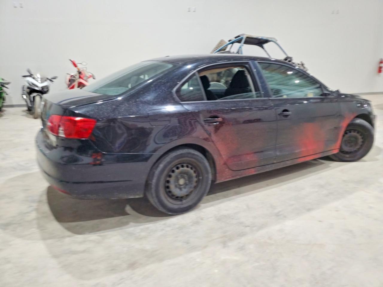 2012 Volkswagen Jetta Base Black vin: 3VW2K7AJ1CM356460