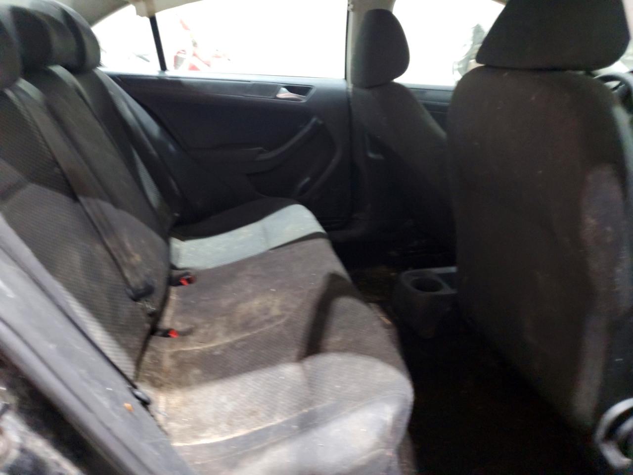 2012 Volkswagen Jetta Base Black vin: 3VW2K7AJ1CM356460