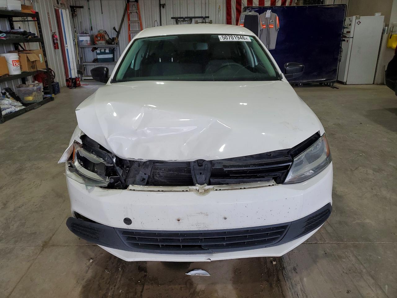 2012 Volkswagen Jetta Base White vin: 3VW2K7AJ1CM387692