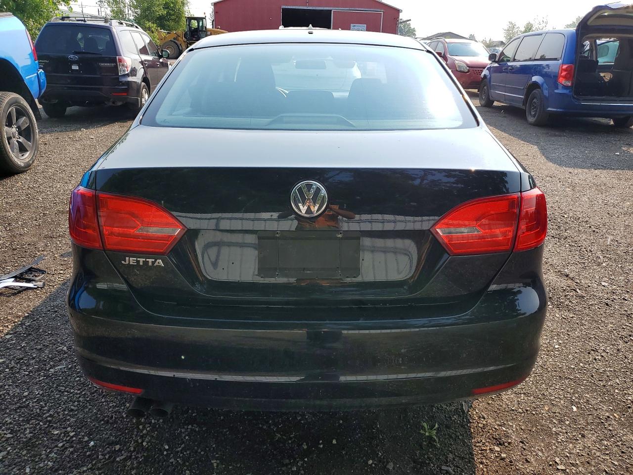 2012 Volkswagen Jetta Base Black vin: 3VW2K7AJ1CM420559