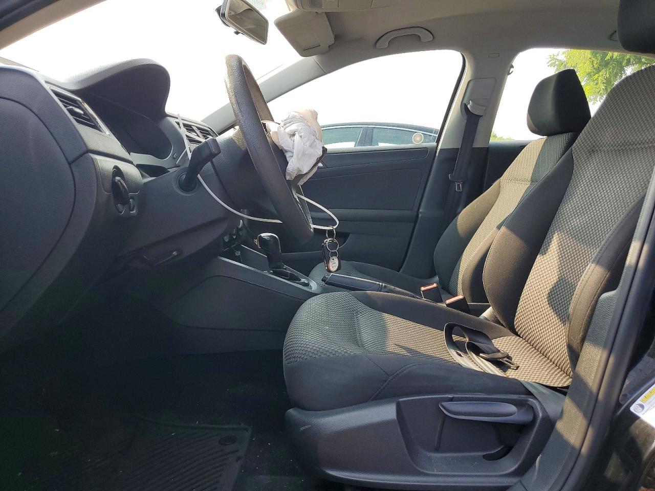 2012 Volkswagen Jetta Base Black vin: 3VW2K7AJ1CM420559