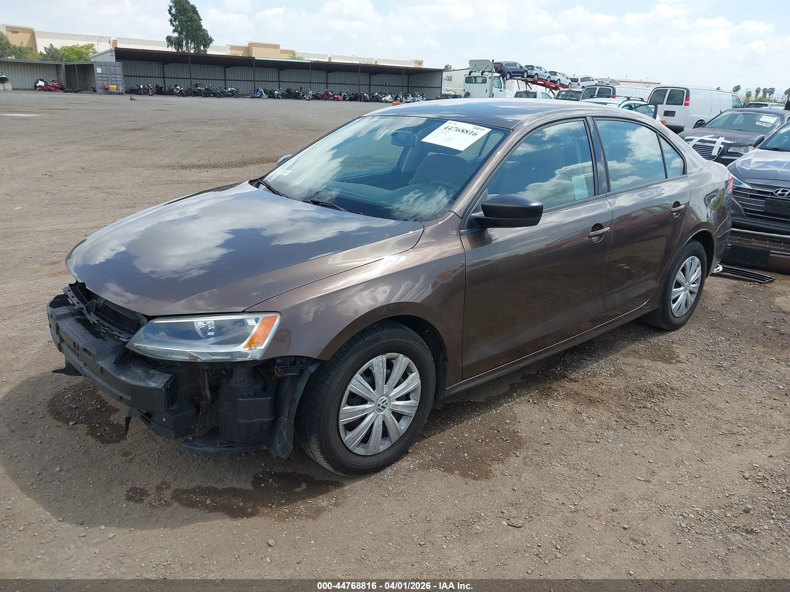 2013 Volkswagen Jetta 2.0l S Brown vin: 3VW2K7AJ1DM273855