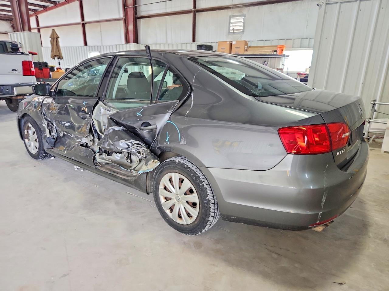 2013 Volkswagen Jetta Base Gray vin: 3VW2K7AJ1DM278599