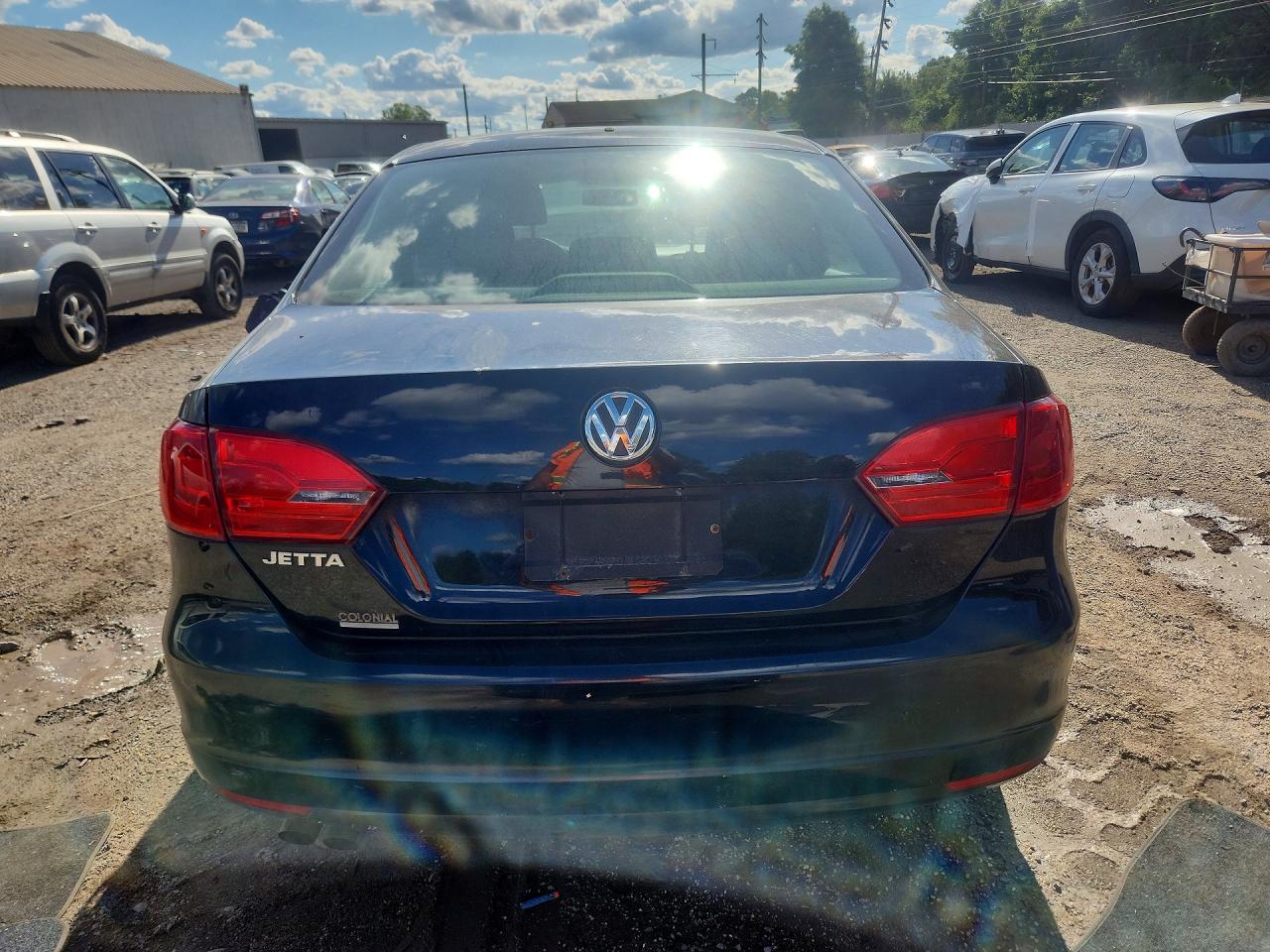 2013 Volkswagen Jetta Base Black vin: 3VW2K7AJ1DM431885