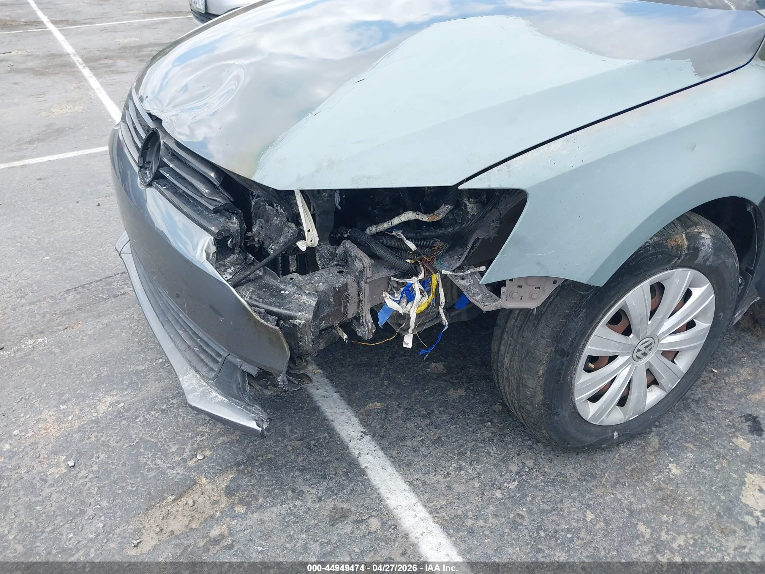 2014 Volkswagen Jetta 2.0l S Gray vin: 3VW2K7AJ1EM208974