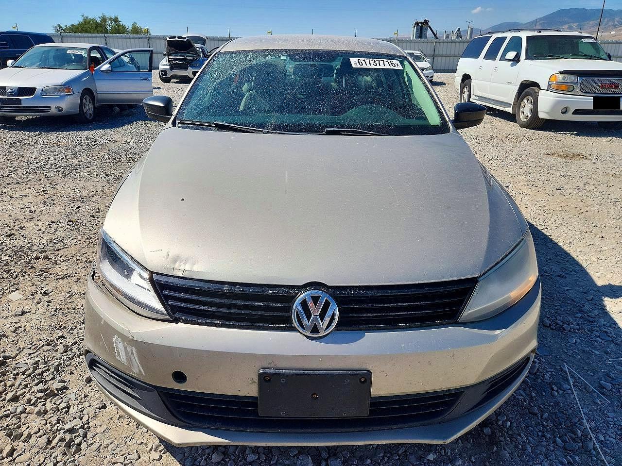 2014 Volkswagen Jetta Base Tan vin: 3VW2K7AJ1EM222874