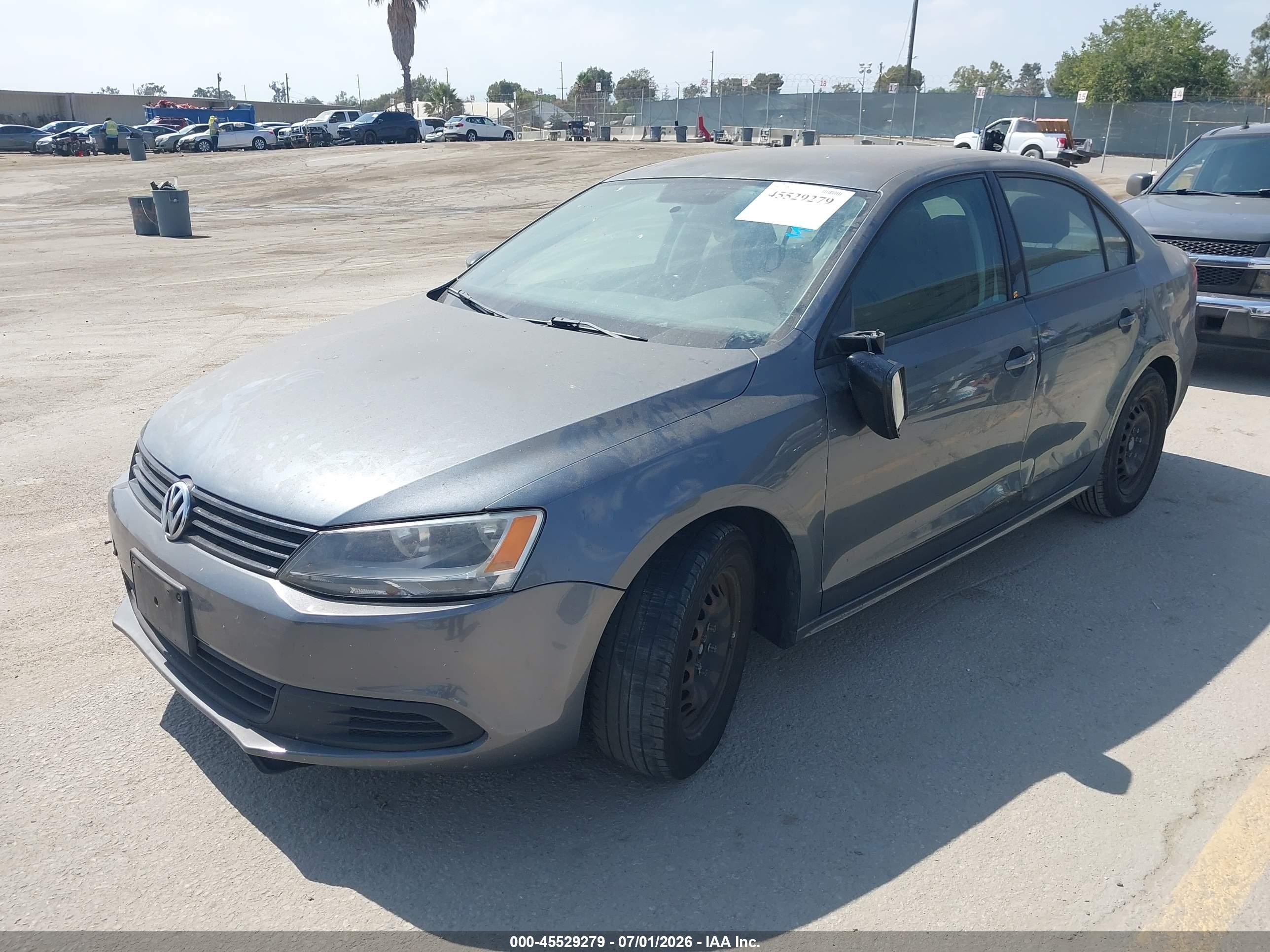 2014 Volkswagen Jetta 2.0l S Серый vin: 3VW2K7AJ1EM235267