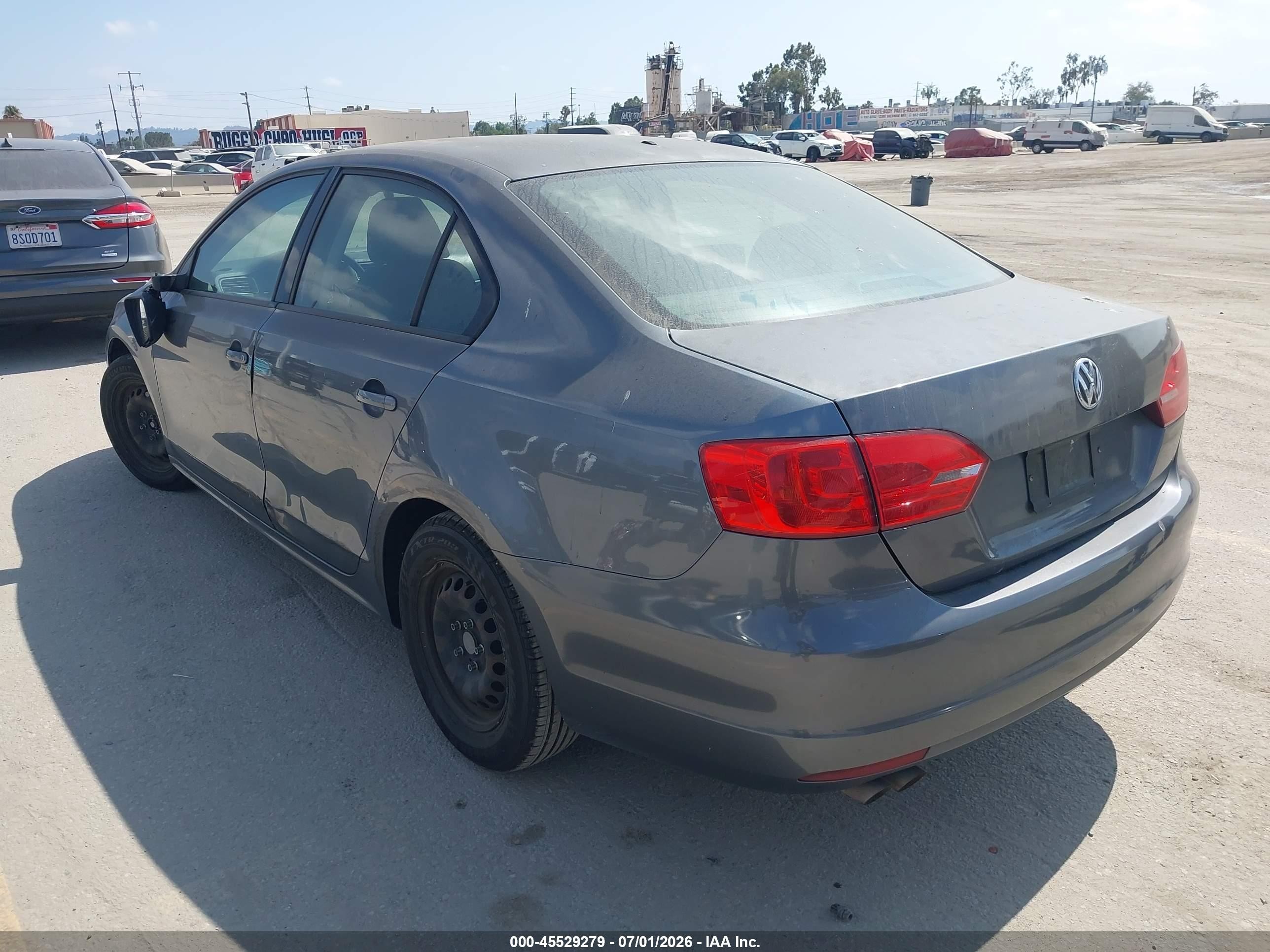 2014 Volkswagen Jetta 2.0l S Серый vin: 3VW2K7AJ1EM235267