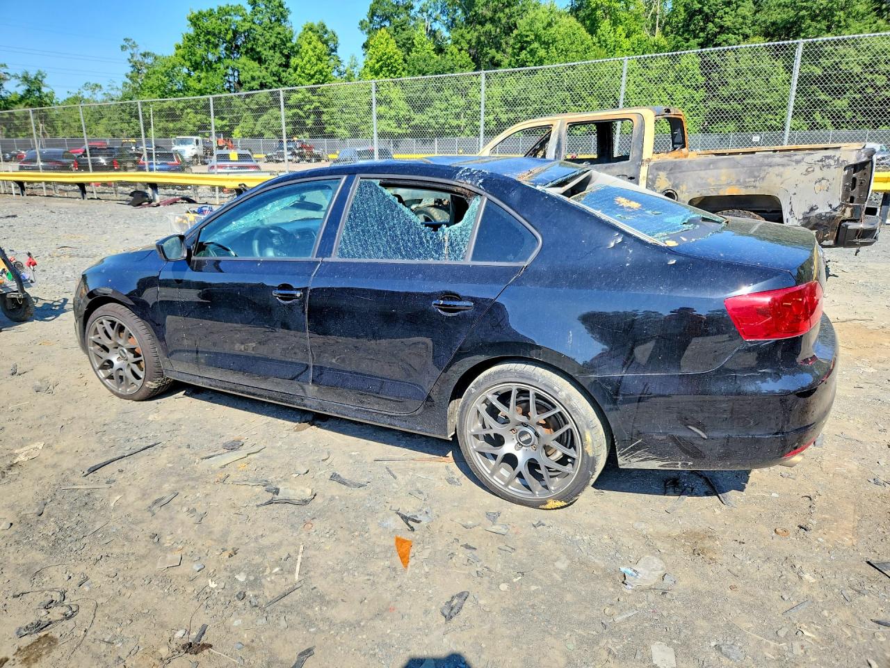 2014 Volkswagen Jetta Base Black vin: 3VW2K7AJ1EM274568