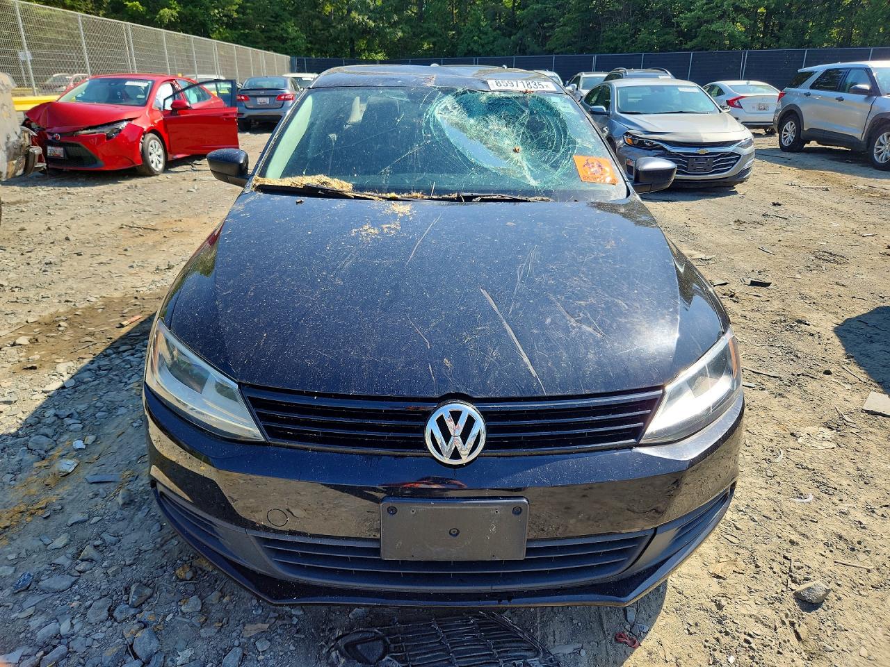 2014 Volkswagen Jetta Base Black vin: 3VW2K7AJ1EM274568