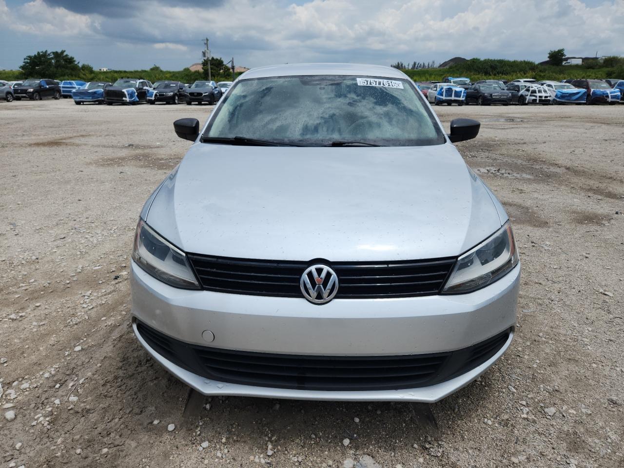 2014 Volkswagen Jetta Base Silver vin: 3VW2K7AJ1EM298482 Damage: Hood, Chipped, 5