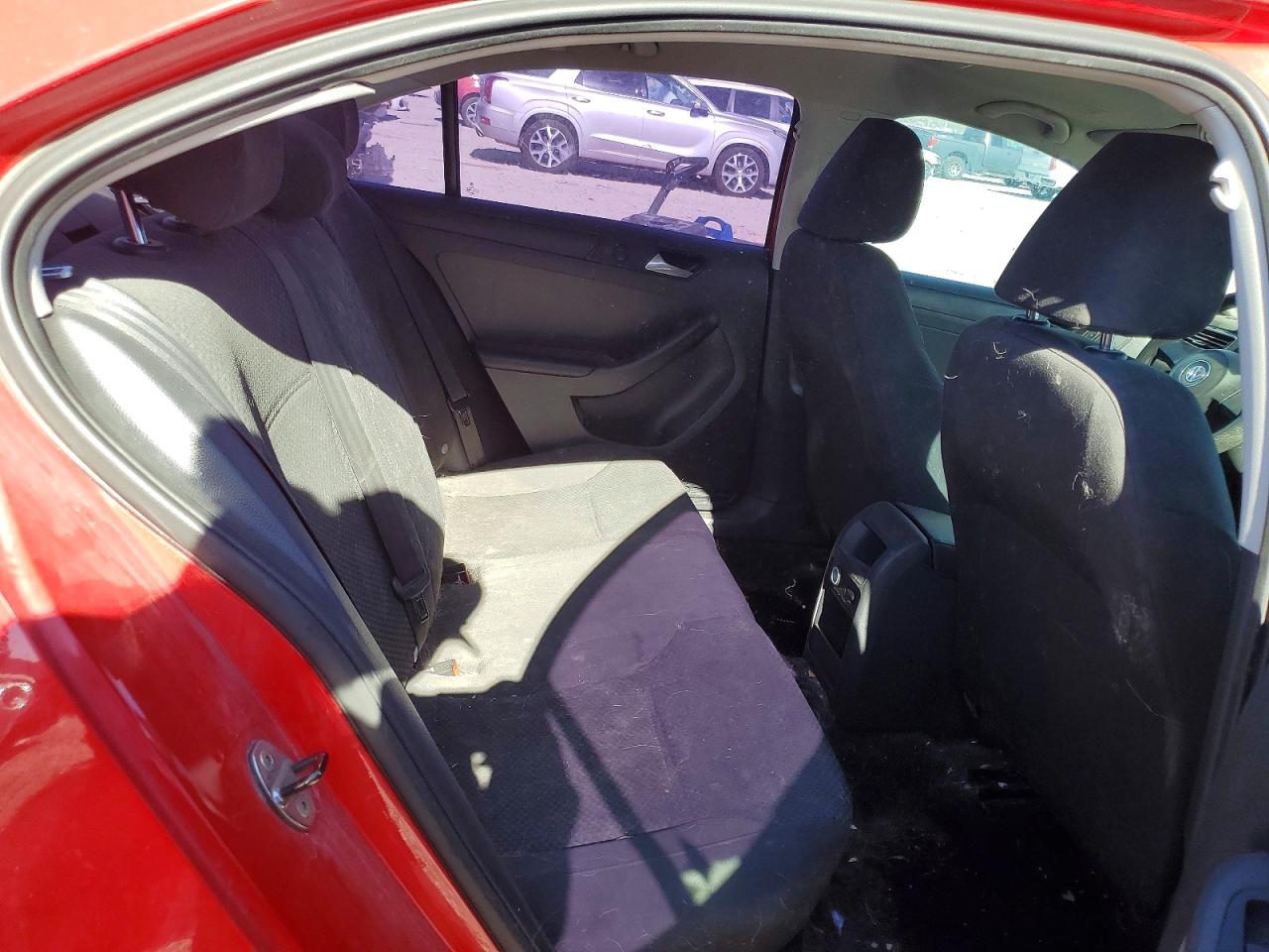 2014 Volkswagen Jetta Base Red vin: 3VW2K7AJ1EM407605