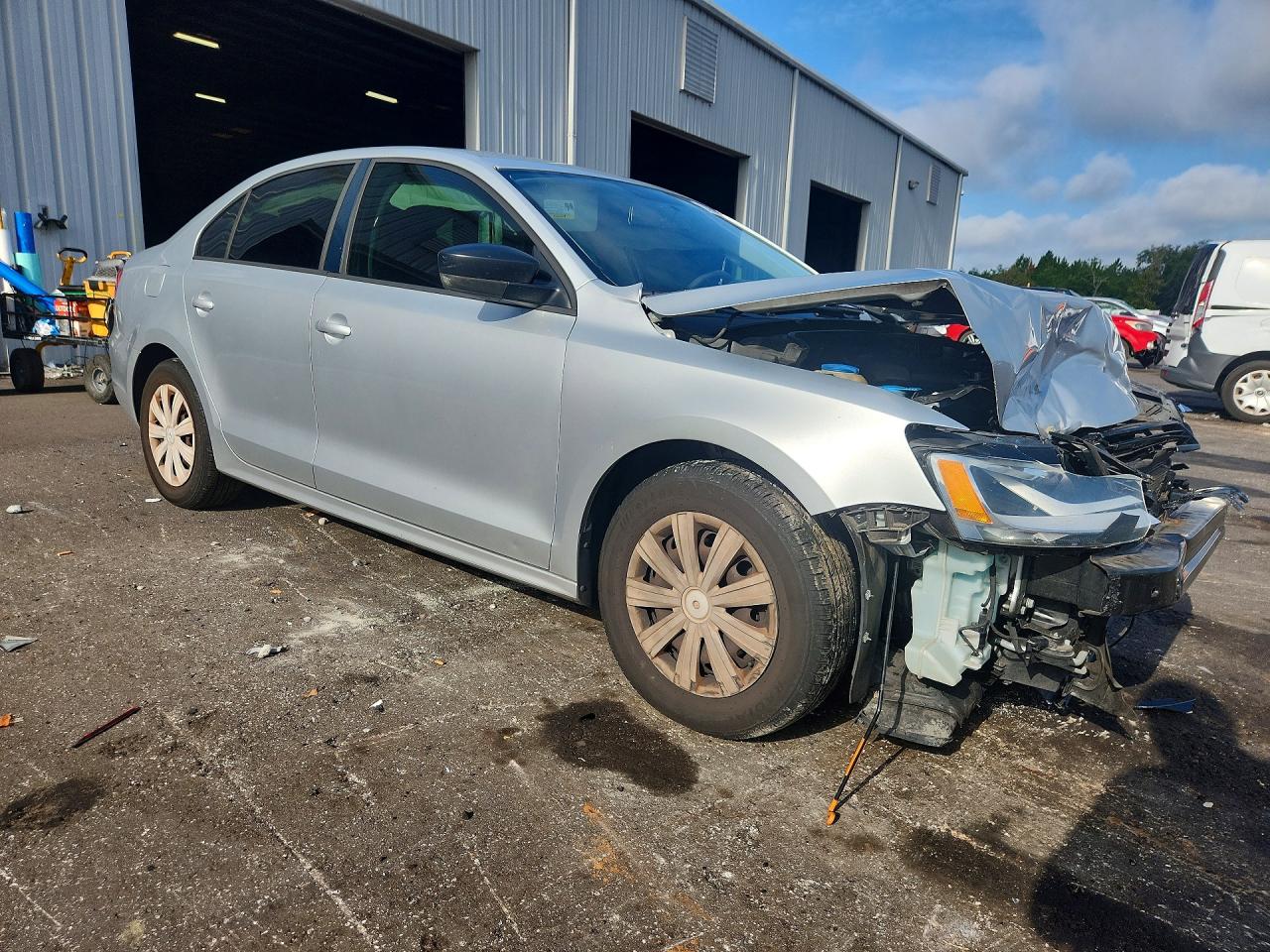 2014 Volkswagen Jetta Base Серебряный vin: 3VW2K7AJ1EM413307