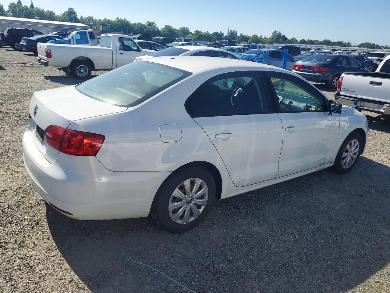2014 Volkswagen Jetta Base Белый vin: 3VW2K7AJ1EM425750