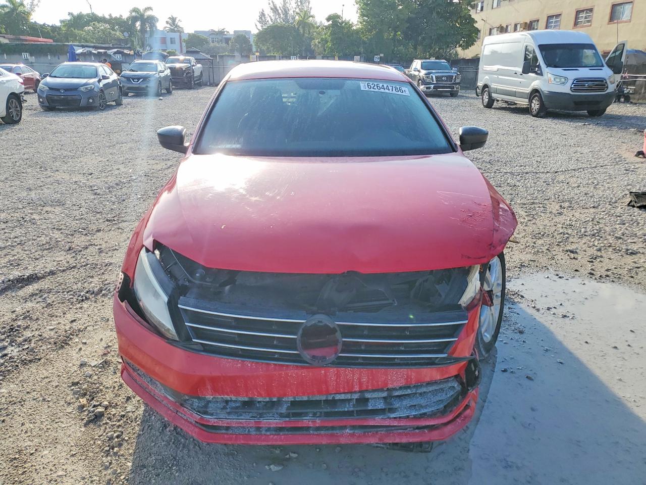 2015 Volkswagen Jetta Base Red vin: 3VW2K7AJ1FM218700