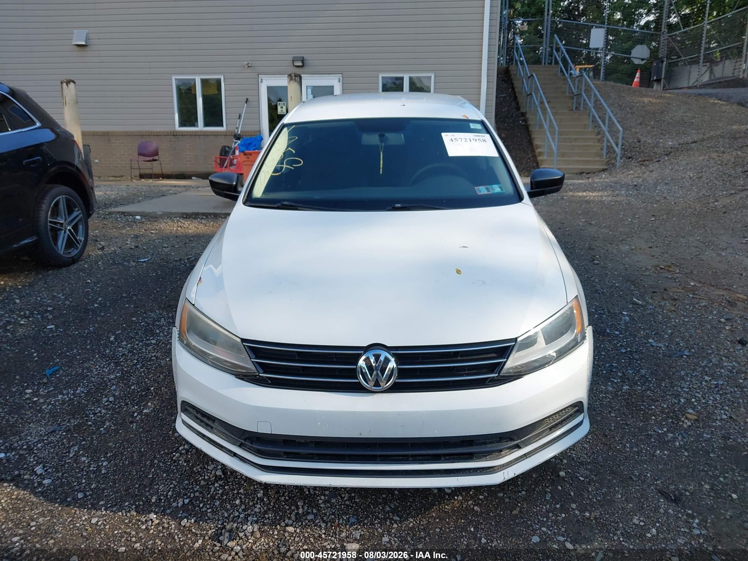 2015 Volkswagen Jetta 2.0l S White vin: 3VW2K7AJ1FM296698