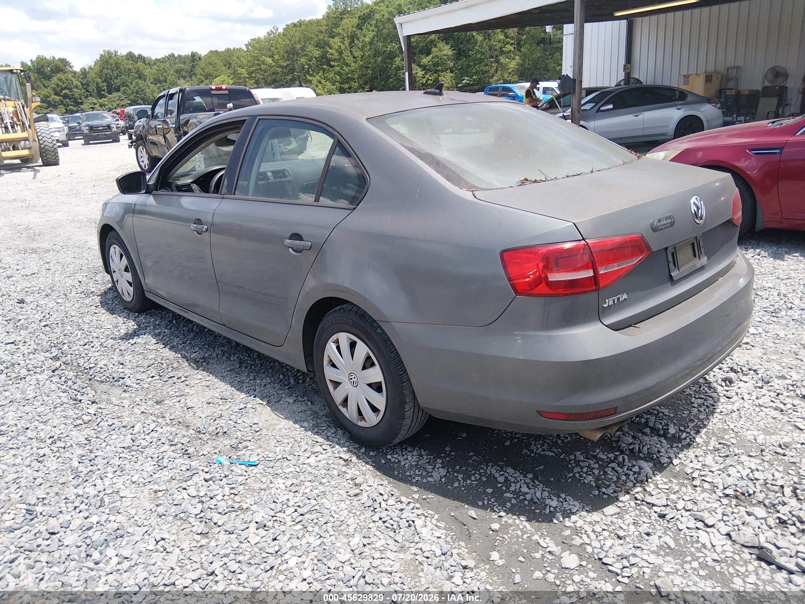2015 Volkswagen Jetta 2.0l S Gray vin: 3VW2K7AJ1FM321096