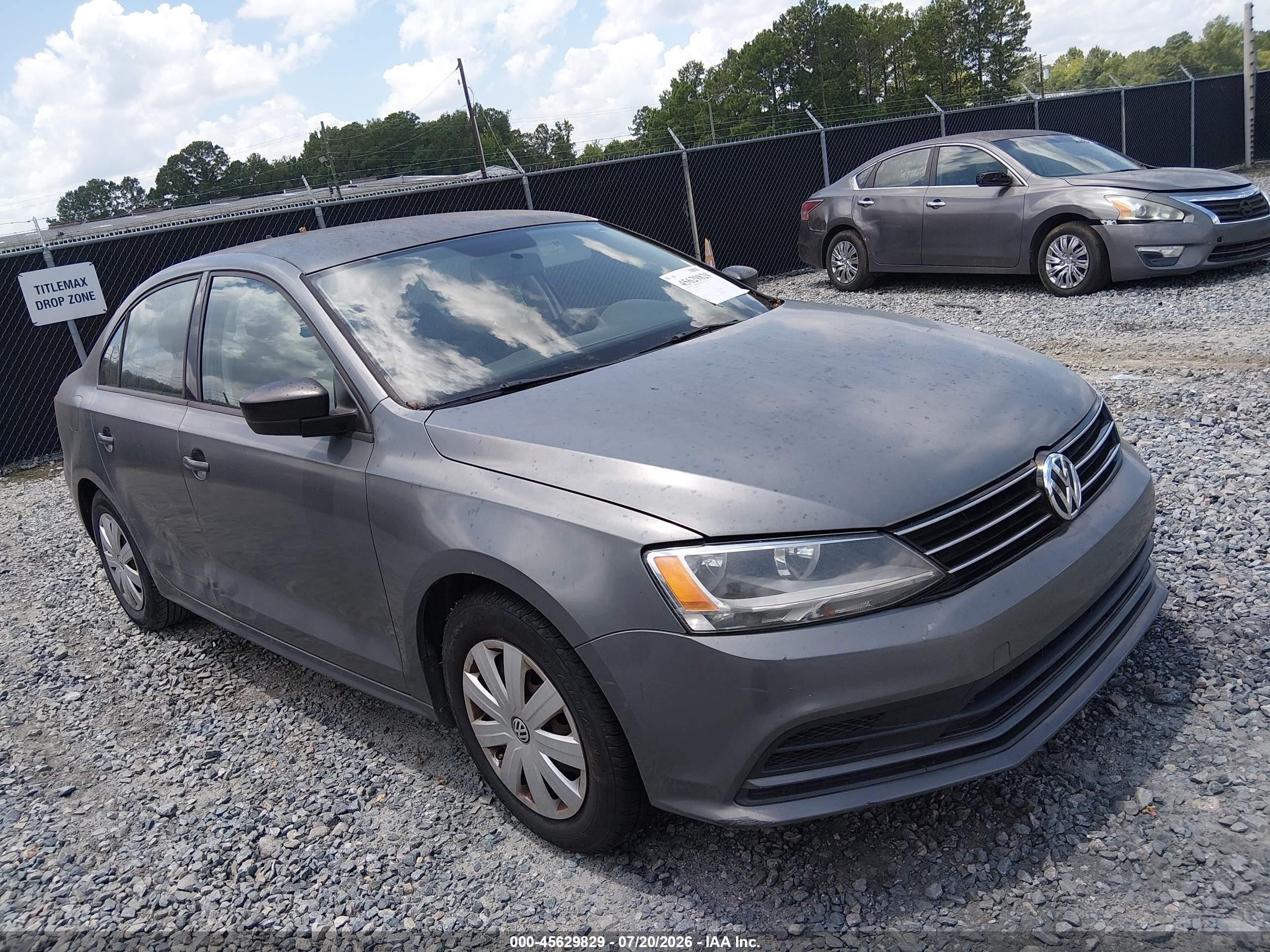 2015 Volkswagen Jetta 2.0l S Gray vin: 3VW2K7AJ1FM321096