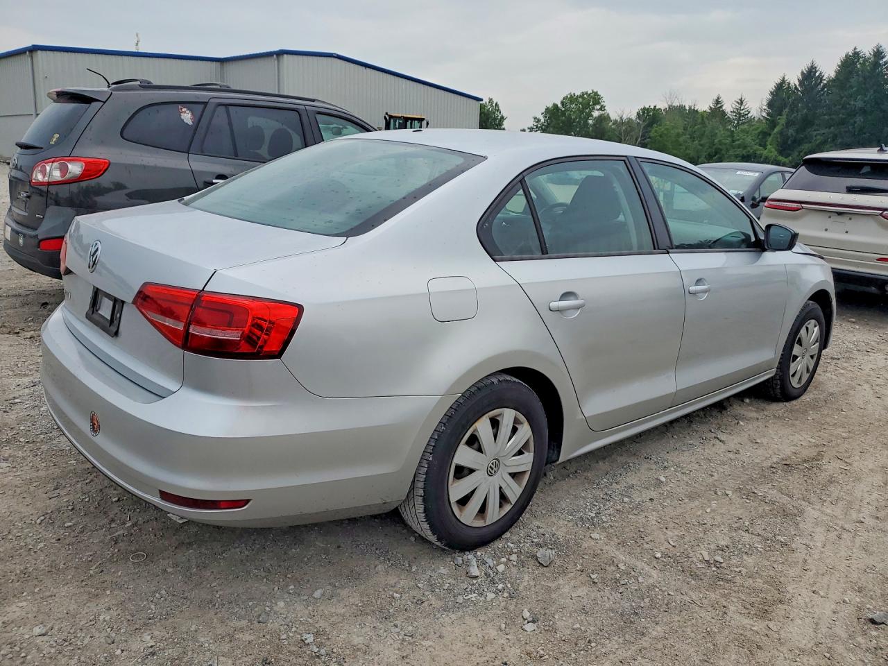 2015 Volkswagen Jetta Base Silver vin: 3VW2K7AJ1FM324970