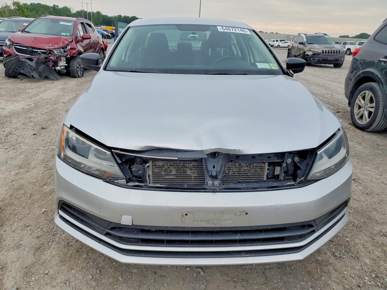 2015 Volkswagen Jetta Base Silver vin: 3VW2K7AJ1FM324970