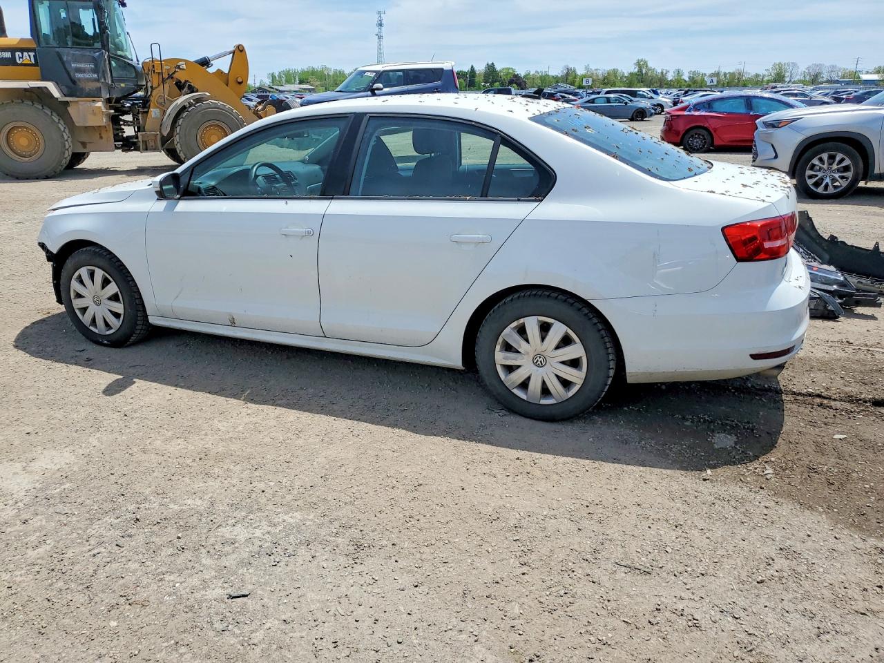 2015 Volkswagen Jetta Base White vin: 3VW2K7AJ1FM326069