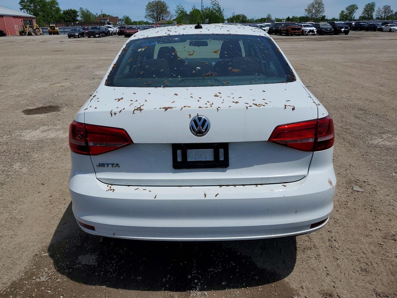 2015 Volkswagen Jetta Base White vin: 3VW2K7AJ1FM326069