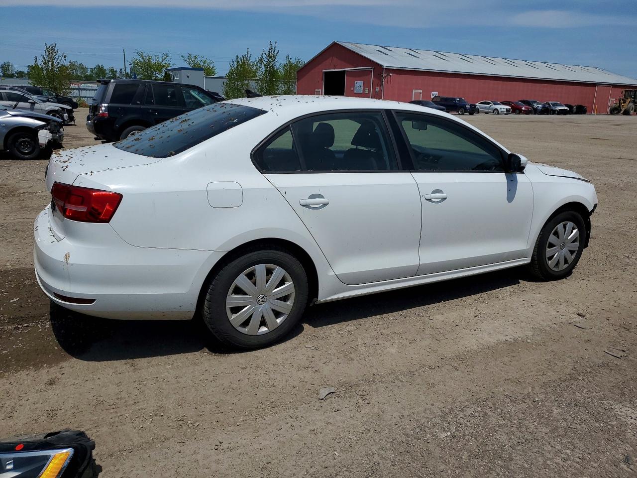 2015 Volkswagen Jetta Base White vin: 3VW2K7AJ1FM326069