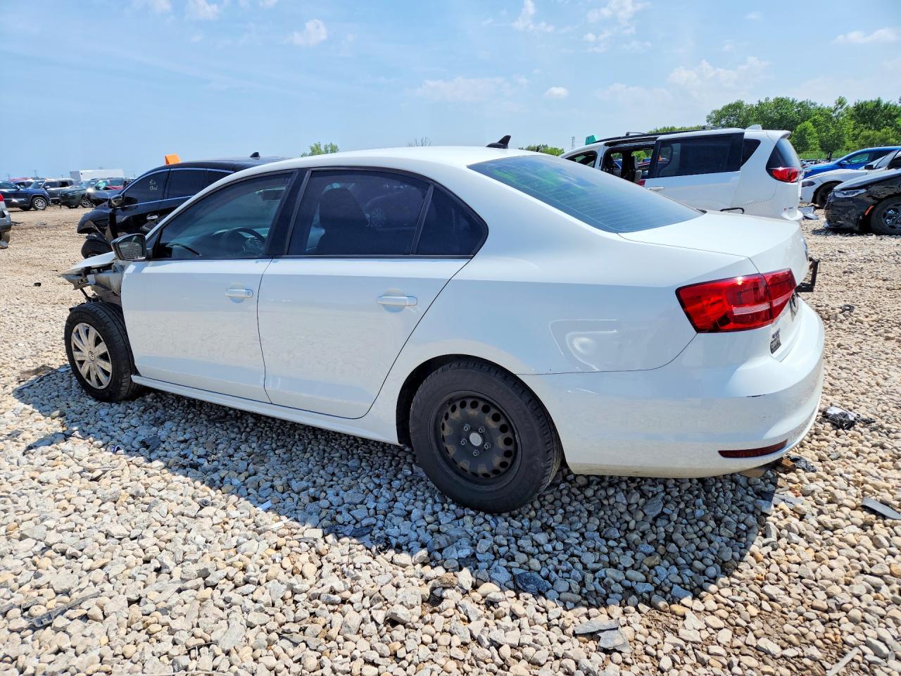 2015 Volkswagen Jetta Base Белый vin: 3VW2K7AJ1FM348413