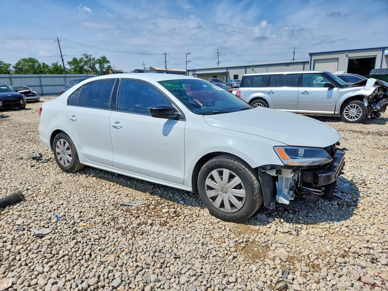 2015 Volkswagen Jetta Base Белый vin: 3VW2K7AJ1FM348413
