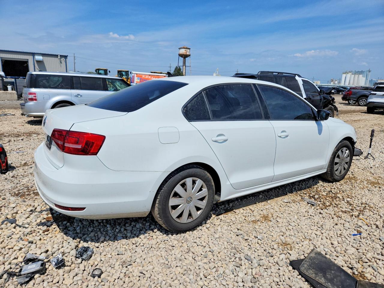 2015 Volkswagen Jetta Base Белый vin: 3VW2K7AJ1FM348413