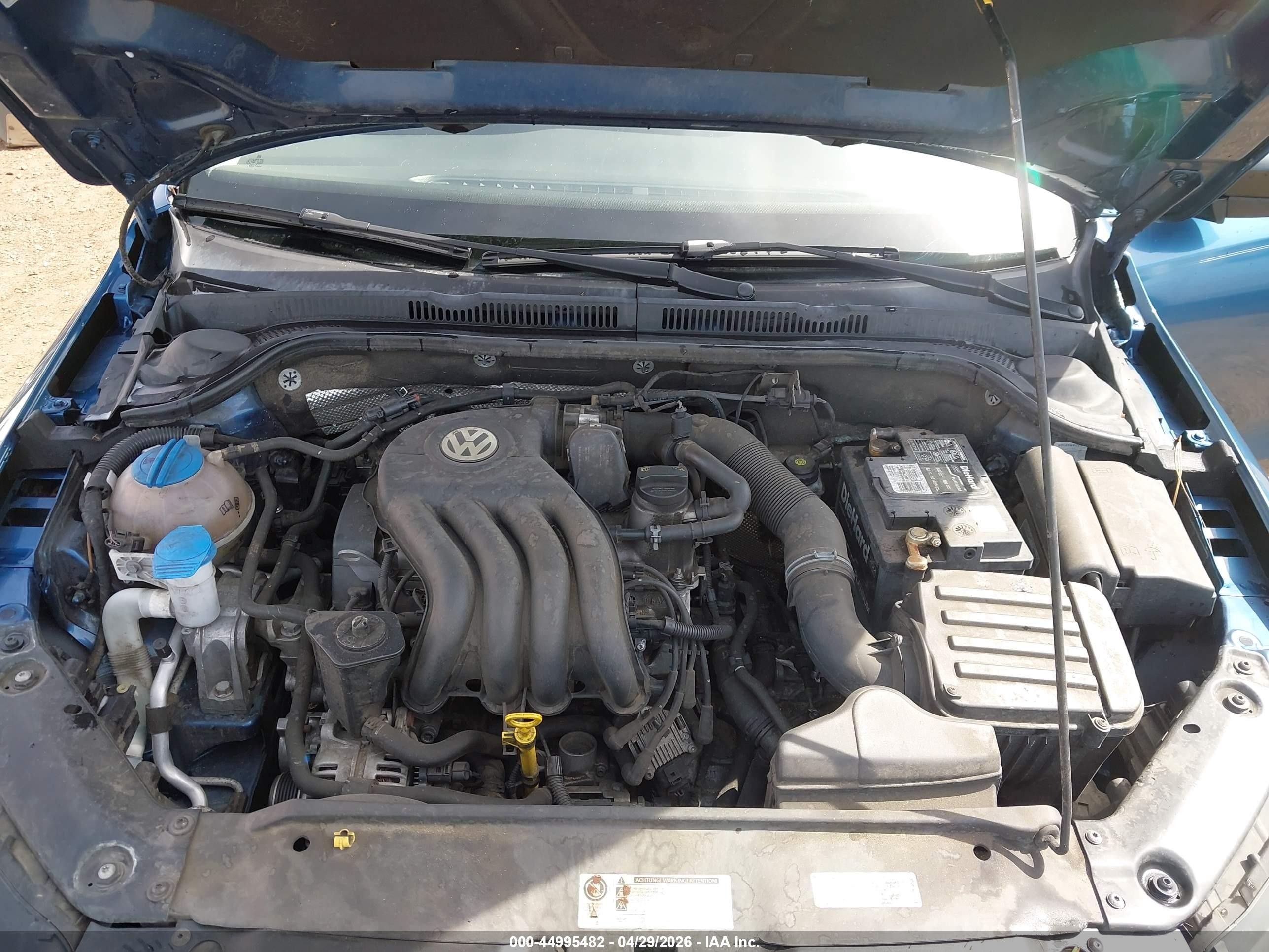 2015 Volkswagen Jetta 2.0l S Синий vin: 3VW2K7AJ1FM357516
