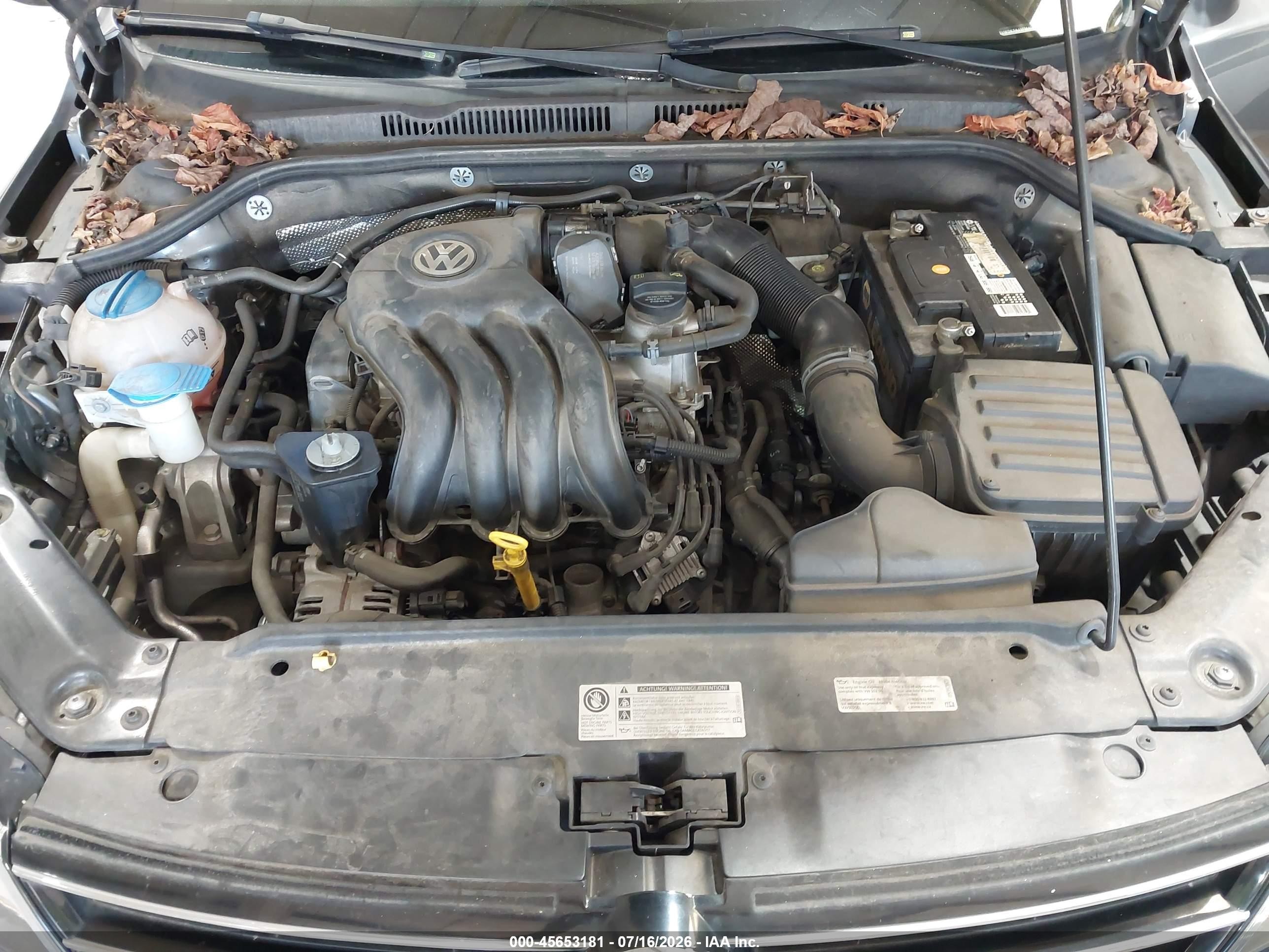 2015 Volkswagen Jetta 2.0l S Gray vin: 3VW2K7AJ1FM402146