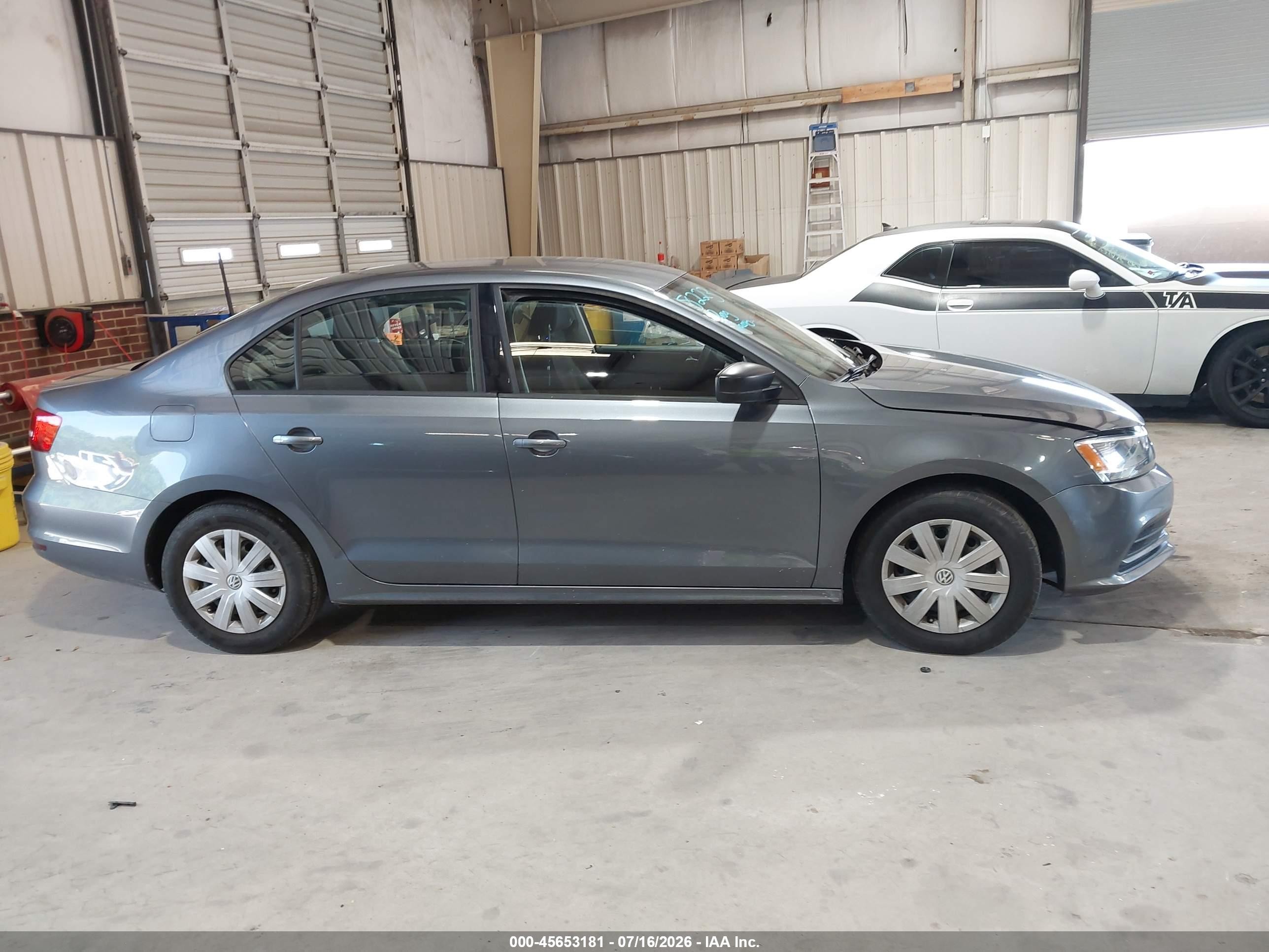 2015 Volkswagen Jetta 2.0l S Gray vin: 3VW2K7AJ1FM402146