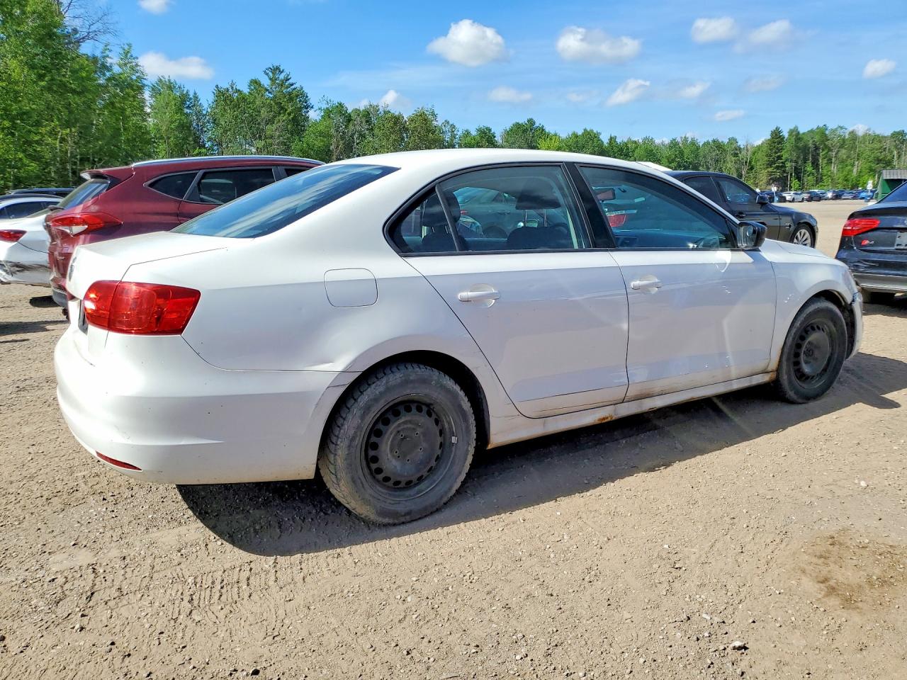 2011 Volkswagen Jetta Base Белый vin: 3VW2K7AJ2BM075993