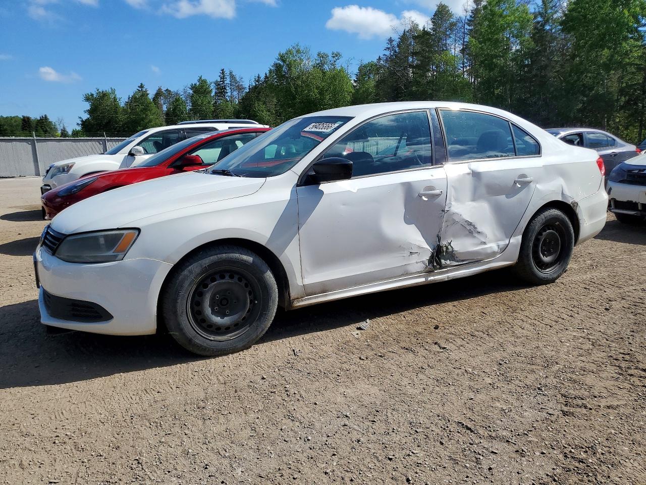 2011 Volkswagen Jetta Base Белый vin: 3VW2K7AJ2BM075993