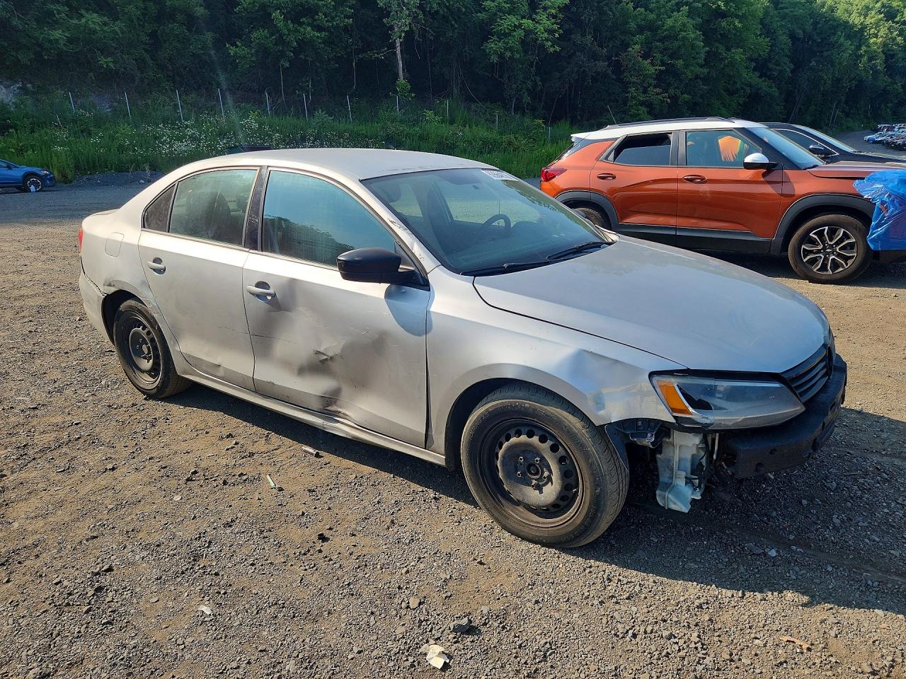 2011 Volkswagen Jetta Base Silver vin: 3VW2K7AJ2BM364873