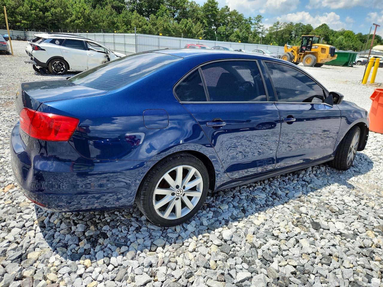 2012 Volkswagen Jetta Base Blue vin: 3VW2K7AJ2CM332152