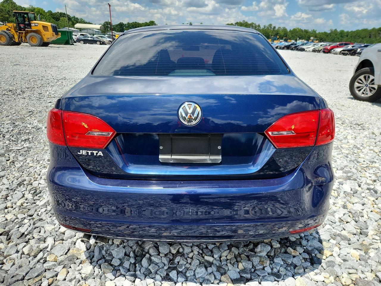 2012 Volkswagen Jetta Base Blue vin: 3VW2K7AJ2CM332152