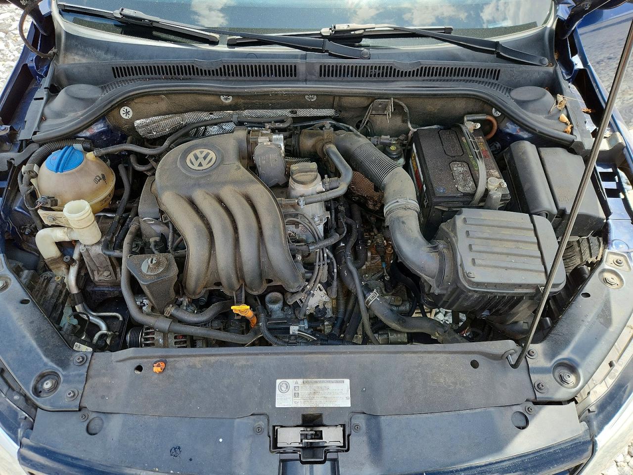 2012 Volkswagen Jetta Base Blue vin: 3VW2K7AJ2CM332152