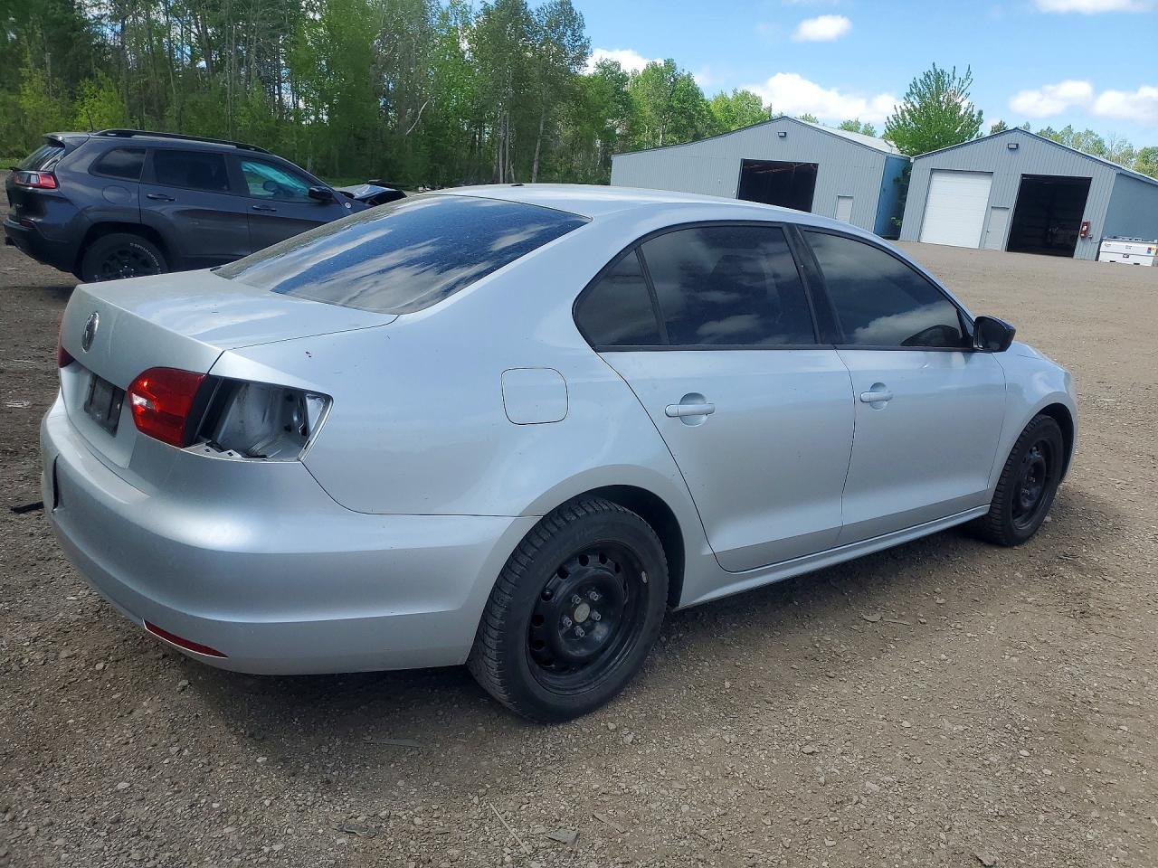 2013 Volkswagen Jetta Base Серебряный vin: 3VW2K7AJ2DM451756