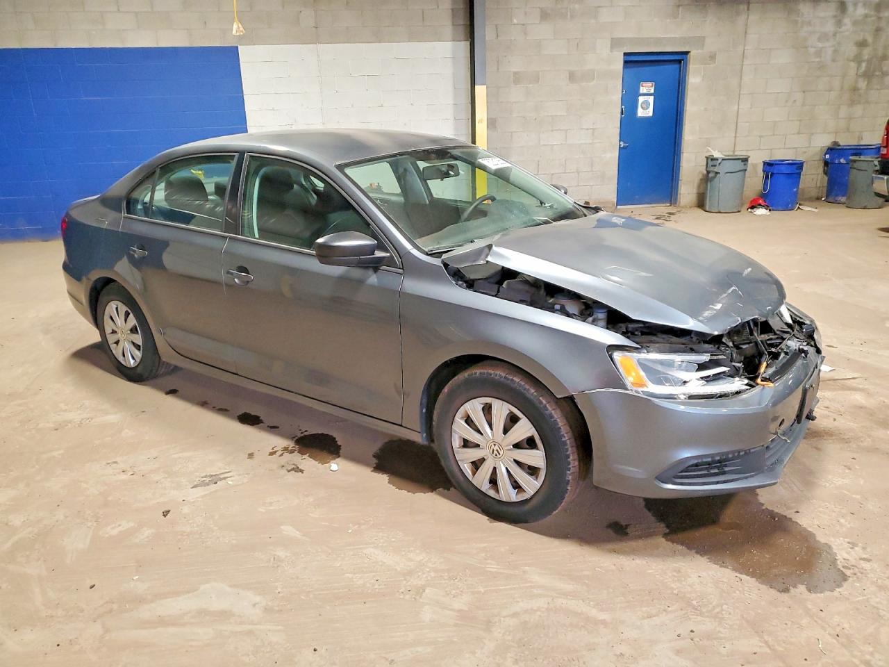 2014 Volkswagen Jetta Base Серый vin: 3VW2K7AJ2EM218641
