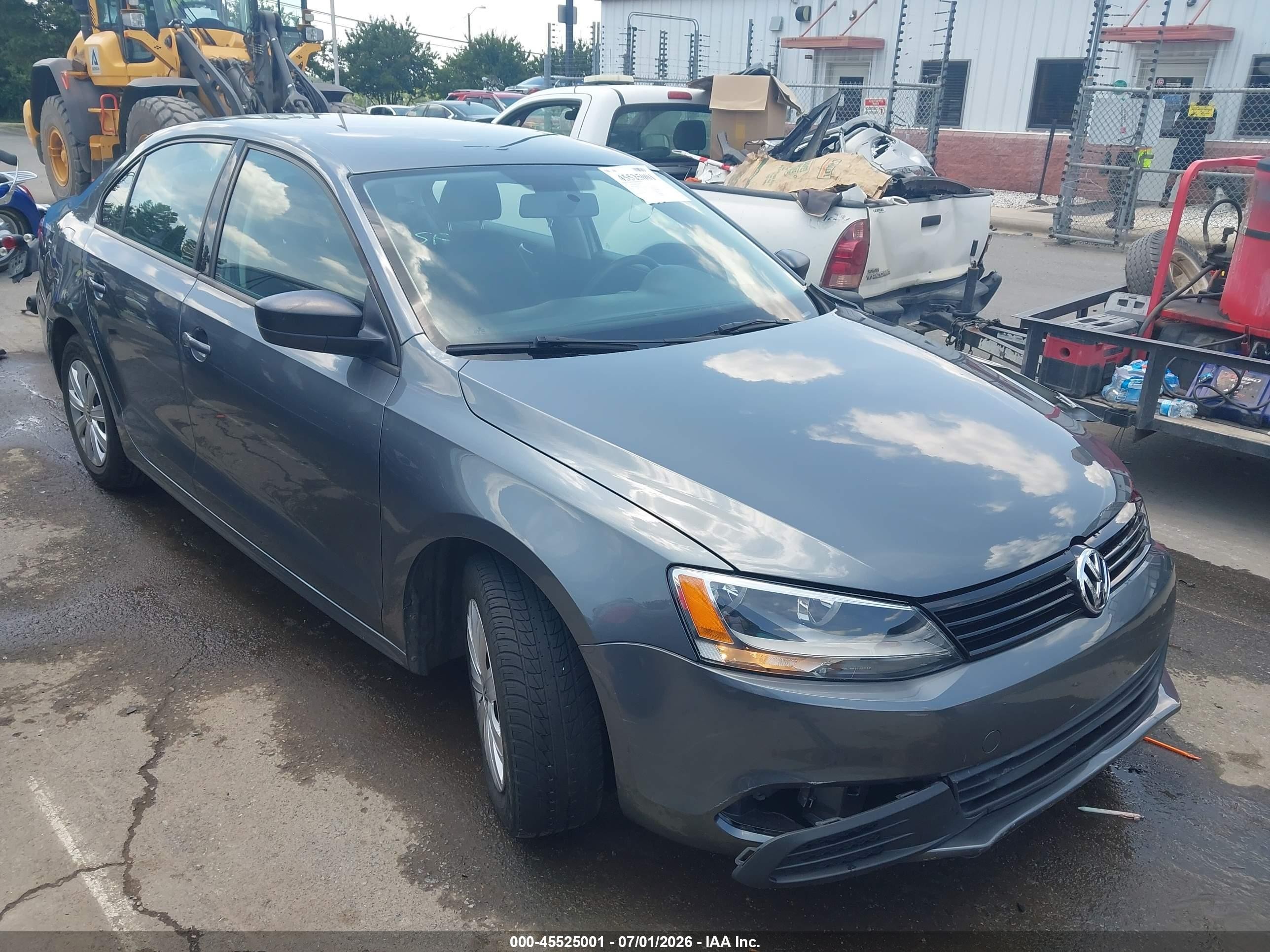 2014 Volkswagen Jetta 2.0l S Gray vin: 3VW2K7AJ2EM232328