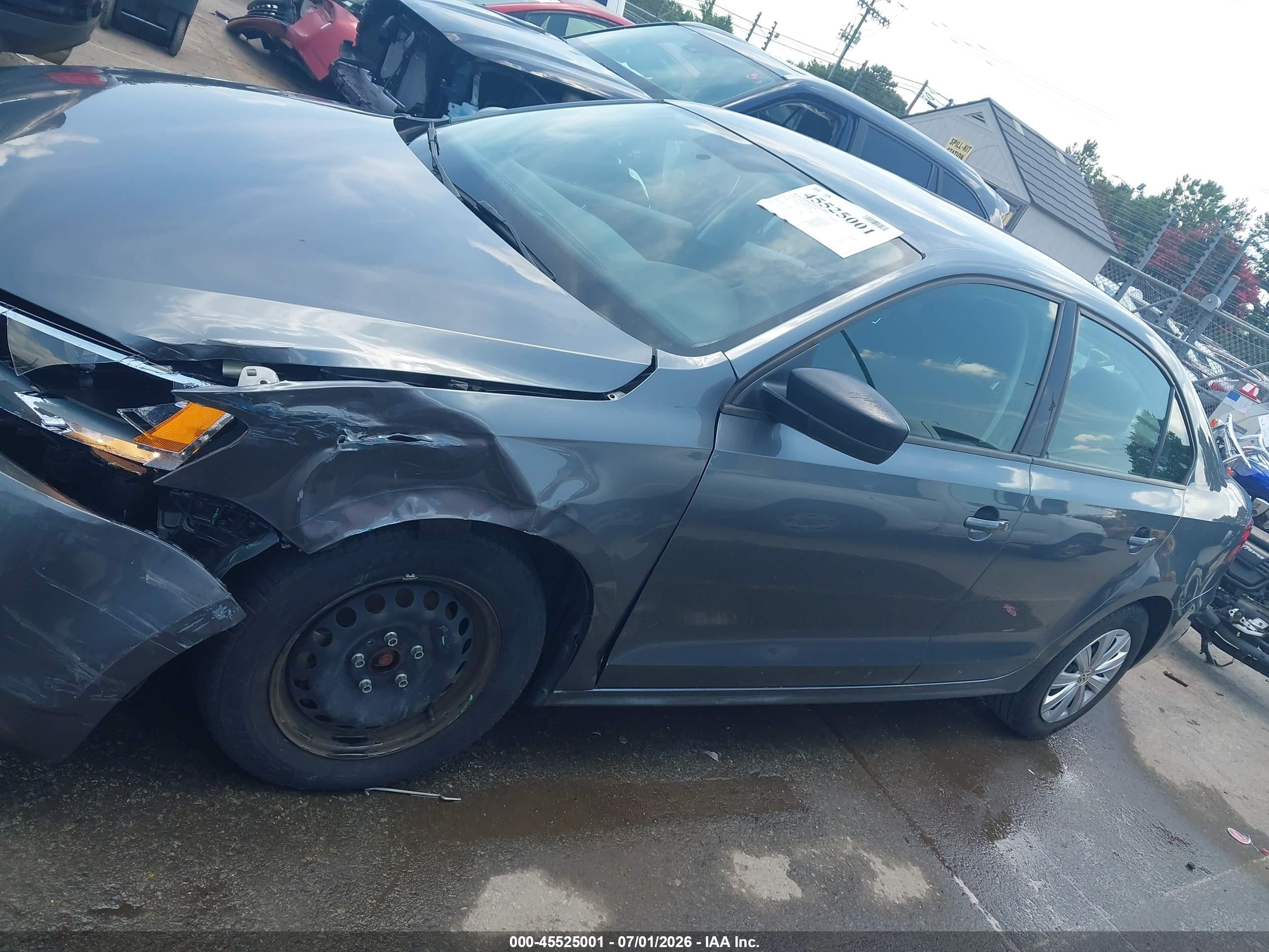 2014 Volkswagen Jetta 2.0l S Gray vin: 3VW2K7AJ2EM232328