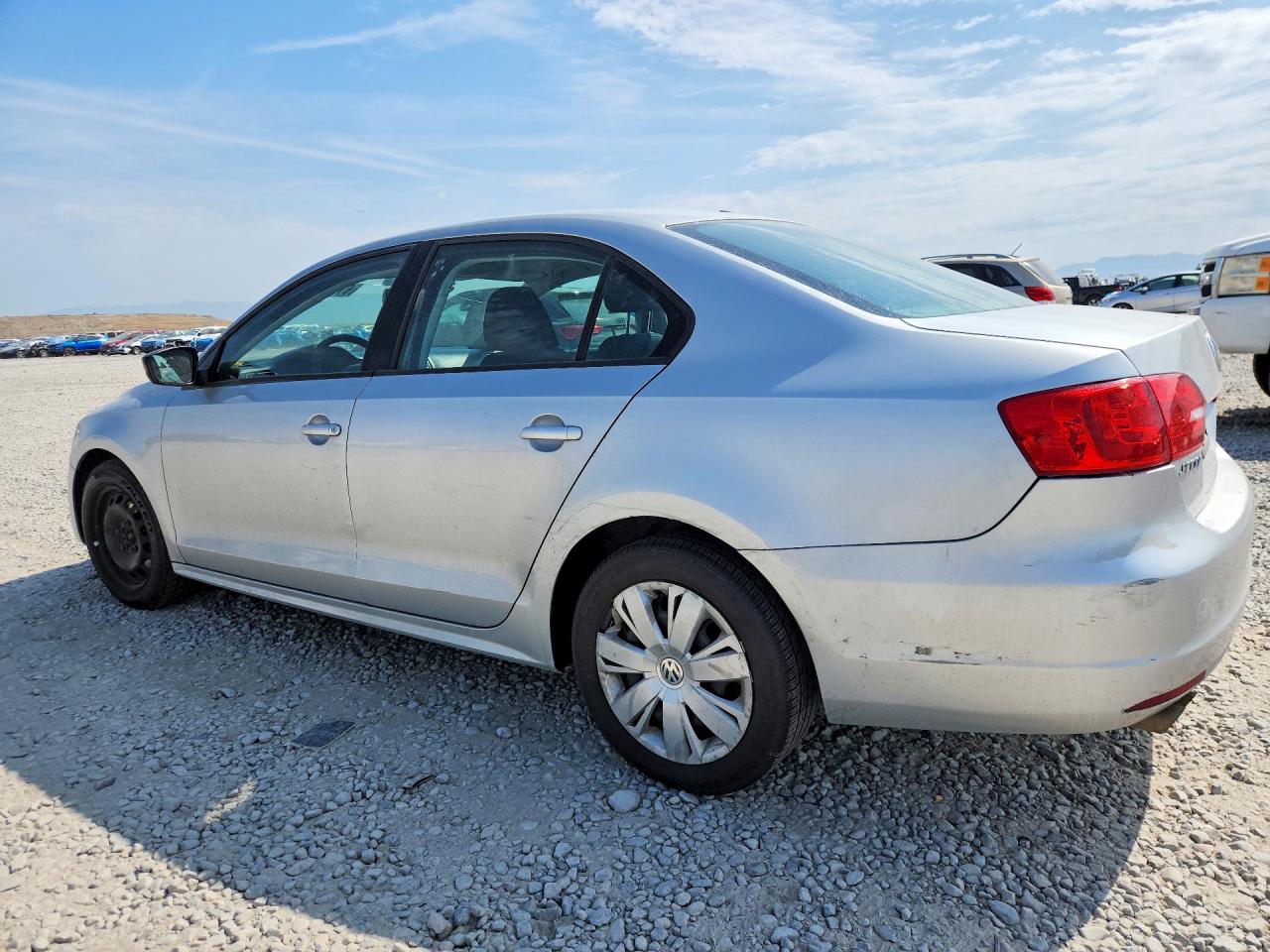 2014 Volkswagen Jetta Base Silver vin: 3VW2K7AJ2EM237691