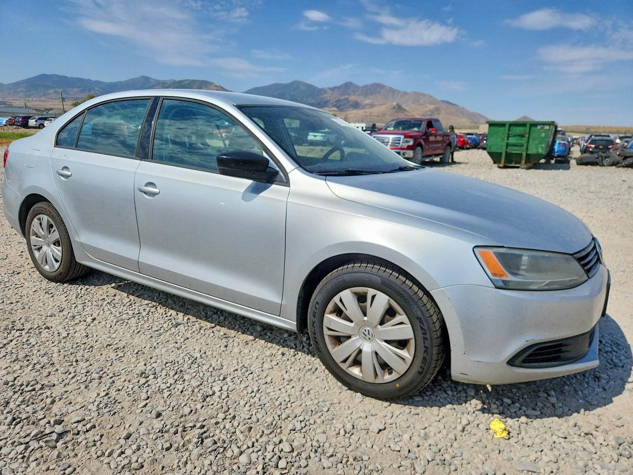 2014 Volkswagen Jetta Base Silver vin: 3VW2K7AJ2EM237691