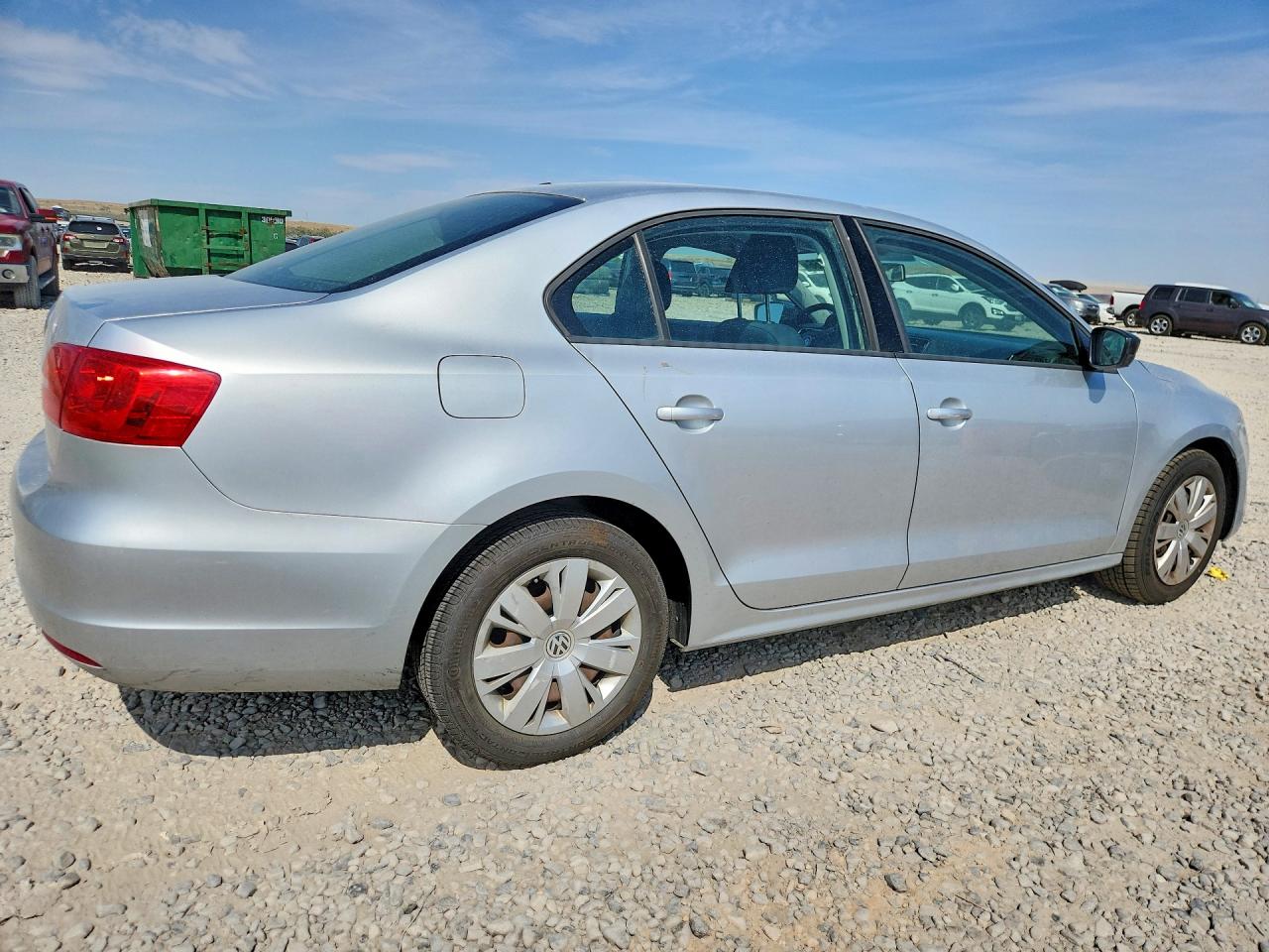 2014 Volkswagen Jetta Base Silver vin: 3VW2K7AJ2EM237691