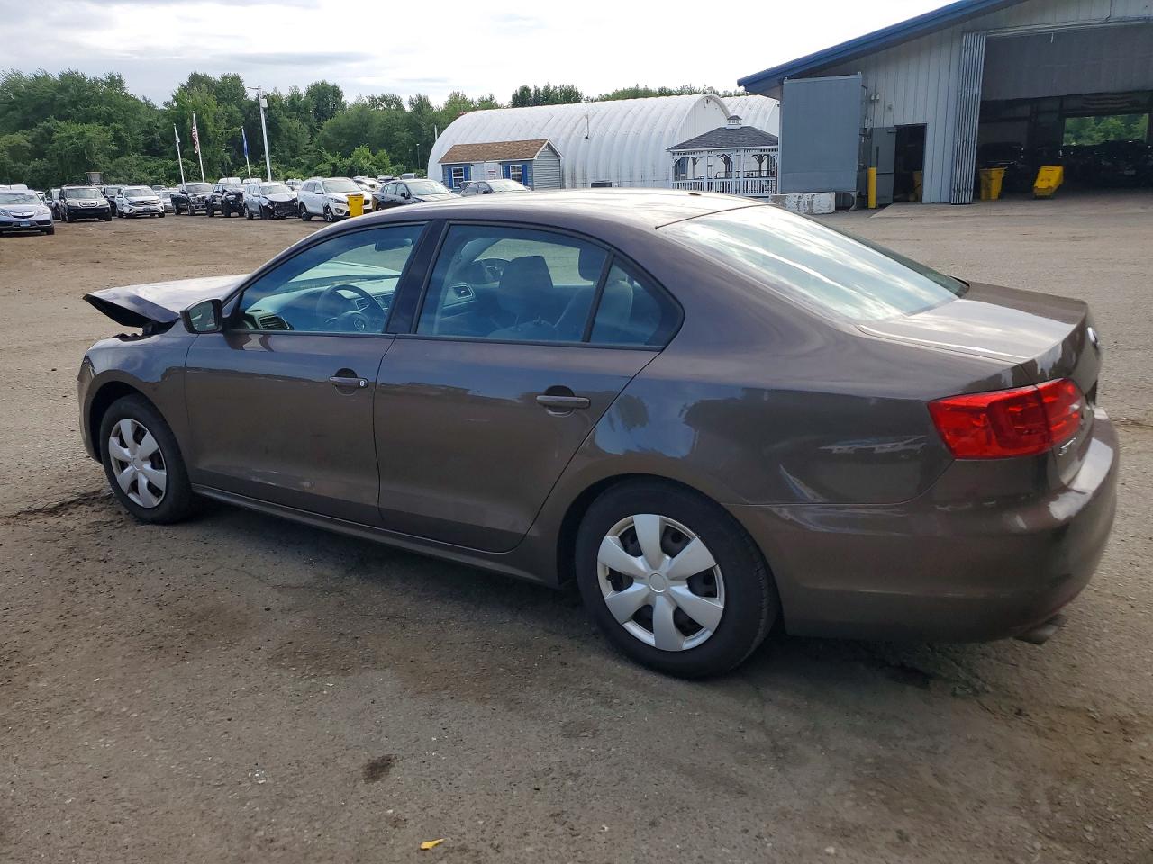 2014 Volkswagen Jetta Base Brown vin: 3VW2K7AJ2EM253485