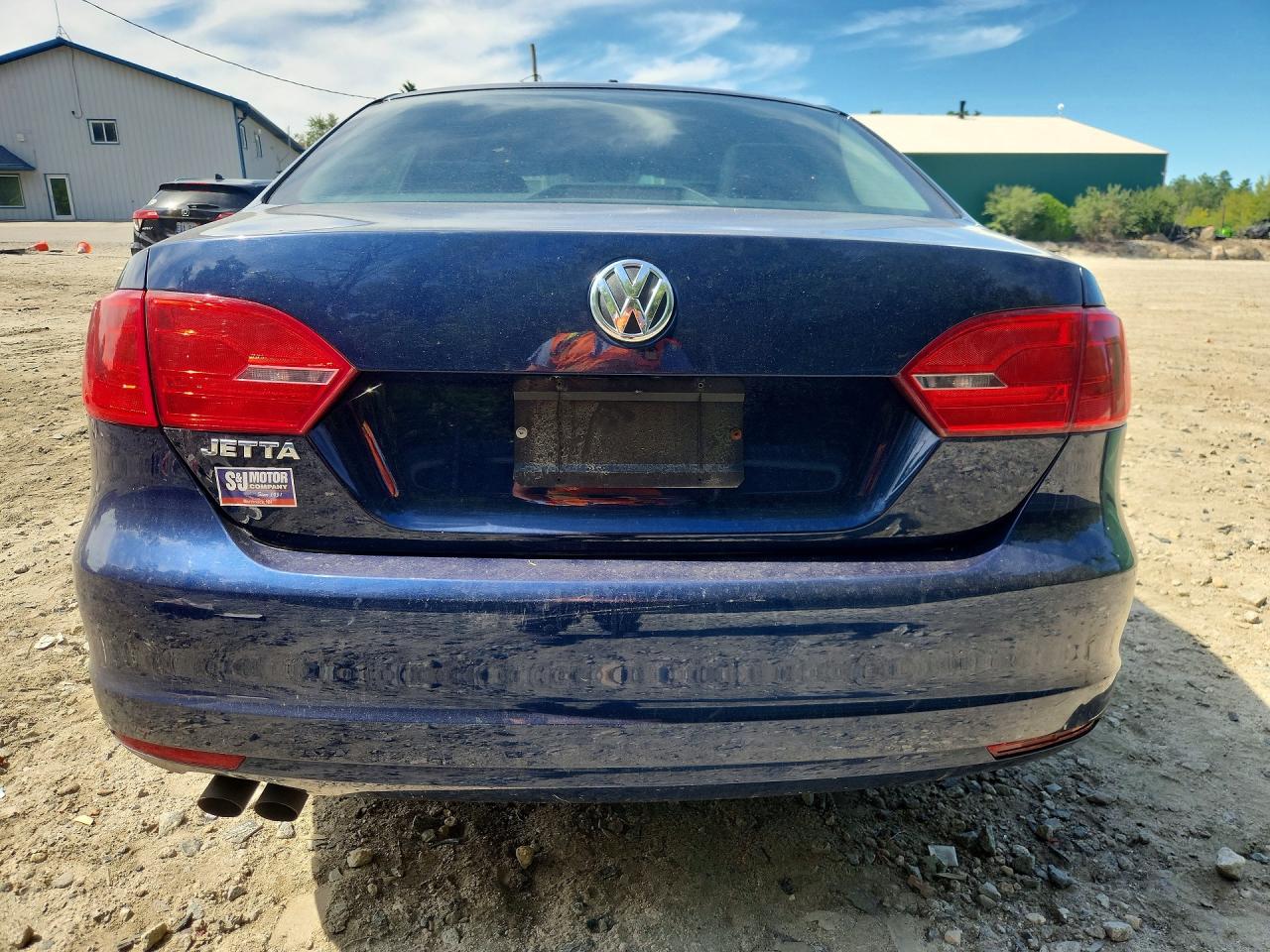 2014 Volkswagen Jetta Base Blue vin: 3VW2K7AJ2EM391575