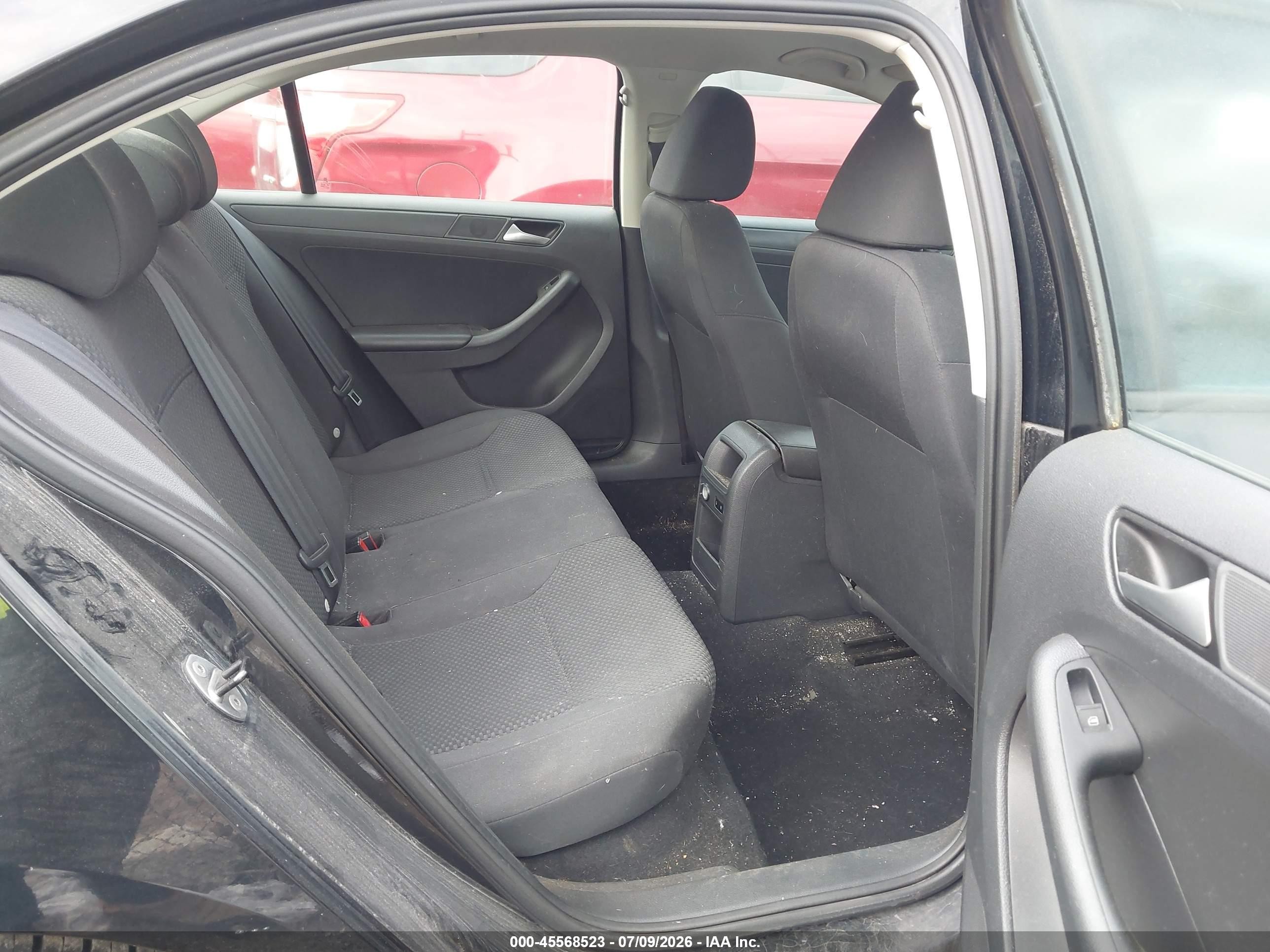 2014 Volkswagen Jetta 2.0l S Black vin: 3VW2K7AJ2EM406785