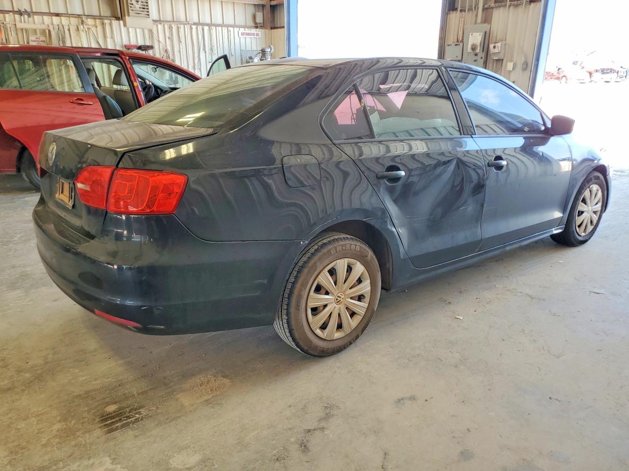 2014 Volkswagen Jetta Base Black vin: 3VW2K7AJ2EM435686